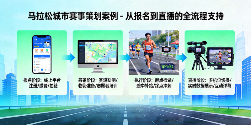 马拉松城市赛事策划案例 - 从报名到直播的全流程支持
